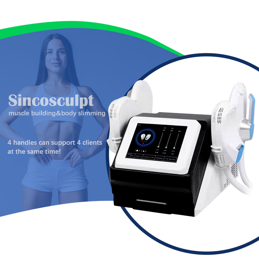 2021 портативный аппарат для стимуляции мышц с 4 ручками ems Sincosculpt
