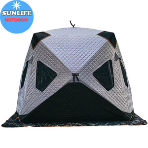 Bán buôn giá rẻ cách điện Câu cá trên Băng pop-<span class=keywords><strong>up</strong></span> lều, bền cắm trại Lều mùa đông câu cá, di động câu cá trên băng lật qua nơi trú ẩn - Product Image 2