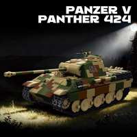 Nuevos Lanzamientos 2026: Tanque Alemán Panzer V Panther 424 de la Segunda Guerra Mundial, Set de Bloques de Construcción en Miniatura de ABS para Coleccionistas Adultos