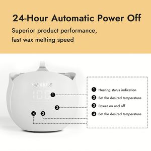 Kit de cera depilatoria de etiqueta privada de 450Ml, juego de calentador de cera profesional para depilación para salón de belleza - Product Image 3