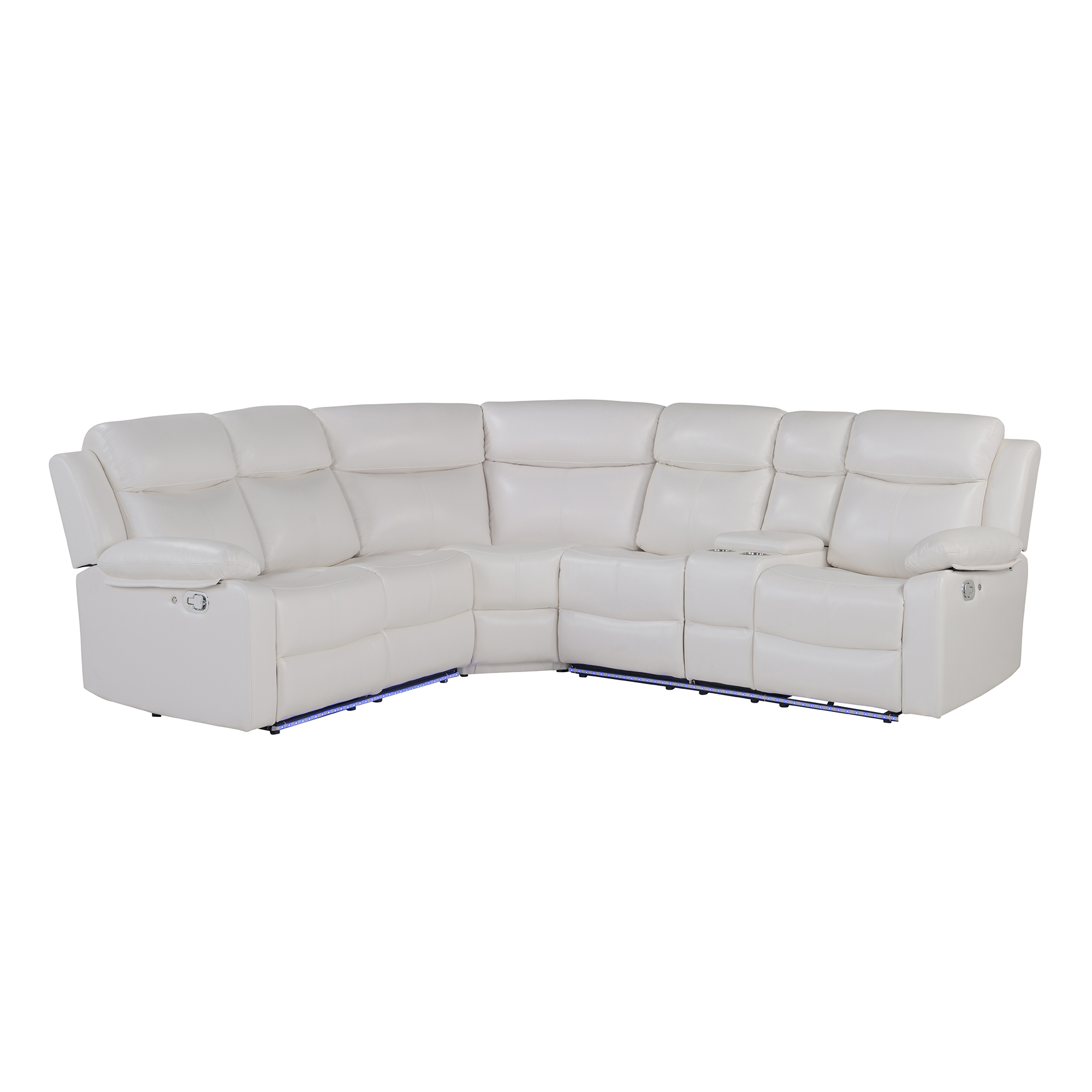 White + Upholstered + 5 Seat + Contemporary