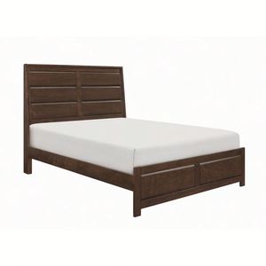 Nordic Minimalist Solid Wood Bed Frame, Platform Bed with <b>Headboard</b>, Easy Assembly Bedroom Furniture - Product Image 2