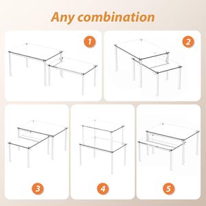 収納キャビネット2パックスタック可能アクリルキャビネットオーガナイザー棚透明スパイスラック付き - Product Image 3