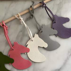 Fast Delivery PU Leather Horse Head Shape <b>Charms</b> Pendant Cute <b>Bag</b> <b>Charm</b> Keychain Ladies Trendy Purse <b>Charm</b> - Product Image 3
