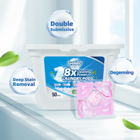 Sampel Gratis 10g 30 Buah 5 in 1 Kapsul Deterjen Cuci Pakaian Ramah Lingkungan Bio-Enzim Pembersih Mendalam Dengan Butiran Pewangi