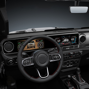 10.9 ''carplay + cụm kỹ thuật số cho Jeep wrangle 2018 2021 xe đài phát thanh GPS navigation đa phương tiện Video <span class=keywords><strong>Player</strong></span> HD cảm ứng dài màn hình - Product Image 4