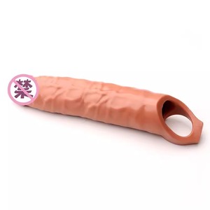 Extension de pénis en TPE avec sensation réaliste pour adultes, couleur chair - Product Image 3