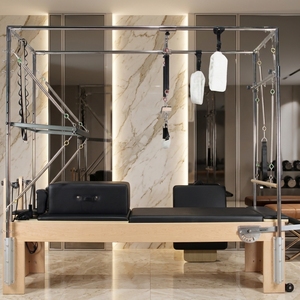 Reformer Pilates 3-in-1 in Legno d'Acero Premium - Macchina Fitness di Alta Gamma per Studi Professionali e Appassionati di Palestra Domestica - Product Image 1