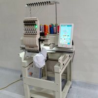 Machine à broder numérique domestique à tête unique, plate, pour casquettes et t-shirts, facile à utiliser, fabriquée en Chine