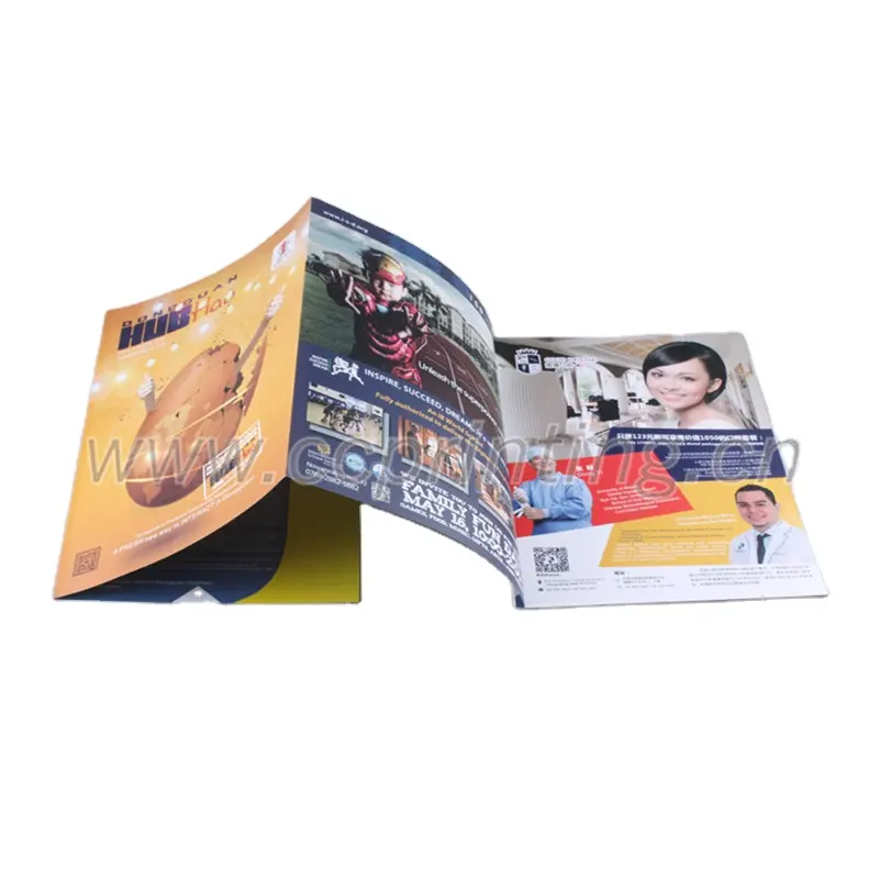 Livro/Panfletos/Folheto/Catálogo/Brochura/serviço de impressão de Revistas