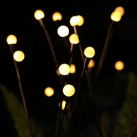 Lampe de pelouse LED solaire IP65 étanche à l'eau de pluie, lampe de luciole célèbre sur Internet, lampe d'ambiance décorative, capteur de lumière, jardin