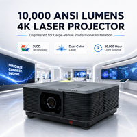 Projecteur laser haute luminosité 4K avec entrée 4K, 10 000 lumens ANSI, avec objectif à courte focale motorisé en option