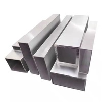 Profilé d'extrusion en aluminium carré anodisé sur mesure, tube en aluminium pour applications industrielles/de construction