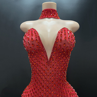 Novance Y4348-C Produits tendance en dropshipping Robes de bal 2025 Robes de soirée élégantes de couleur rouge pour femmes