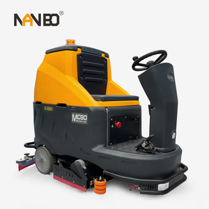 Popular Hot Selling Ride-on Sweeper-scrubber <b>Floor</b> Cleaning Washing <b>Machine</b> Dual Roller Brush Design 200l <b>Clean</b> 210l High - Product Image 3