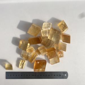 Piedra Natural, Cristales de Calcita Amarilla, Calcita Óptica Transparente, Esparto Islandés, Piedra en Bruto para la Venta - Product Image 4