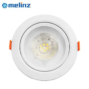 MELINZ חם מכירות שקוע סיבוב דק Smd למטה מנורה מקורה עגול כיכר 3 5 7 9 12 W Led ספוט אור