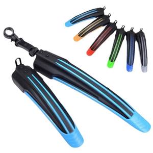 Garde-boue avant et arrière pour vélo de montagne, ensemble de garde-boue en PP, durables pour le cyclisme hors route, accessoires, options de couleurs bleu et noir - Product Image 1