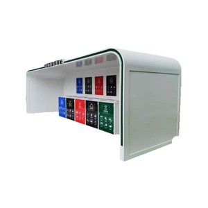 Smart Waste <b>Bin</b> Induction Type Metal Rectangular Standing Recycling Station with Sensor Feature - Product Image 1
