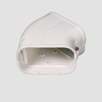 75*65mm/3 "jusqu'à 3 hp 90 ° degré coude plat PVC tuyau mur coin décoratif climatiseur couverture tuyaux
