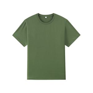 TKAN78D vente en gros personnalisé sérigraphié solide tricoté respirant hommes grande taille coupe régulière 100% coton T-shirt - Product Image 2