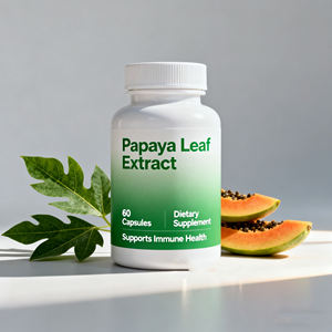 Capsules d'extrait de feuille de papaye 10:1 500mg OEM Marque privée - Product Image 1