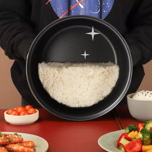 Cuisinière à <span class=keywords><strong>riz</strong></span> automatique de luxe, forme cylindrique, acier inoxydable, revêtement antiadhésif, écran LED numérique, capacité 1,8L-2,8L, mécanique - Product Image 6