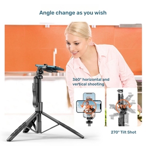 L16 1.53M Dài Cuối Cùng Đen Cực 360 Xoay Điện Thoại Máy Ảnh Monopod Tripod Ảnh Tự Sướng Thanh Với Xử Lý - Product Image 3