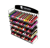 Étagère de présentation de vernis à ongles en acrylique et métal, taille et couleur personnalisables