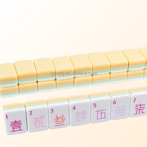 Juego de Mahjong Topaz Cool, el Más Vendido, Acrílico, Grabado Americano, de 4 Capas, 160 Piezas, Premium, para Jugar - Product Image 5