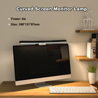 Barre d'écran incurvée pour moniteur 3-Mode 7 couleurs rétro-éclairage bureau jeu ordinateur lampe de bureau écran LED barre suspension