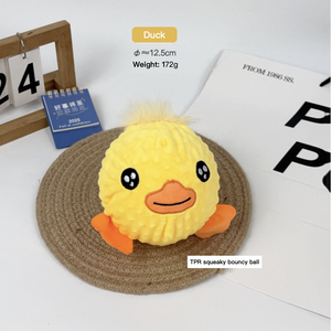 Palla Rimbalzante Squeaky in TPR di Grandi Dimensioni, Serie Giocattoli per Cani in Peluche a Forma di Cartone Animato, Diametro 12,5 cm - Product Image 5