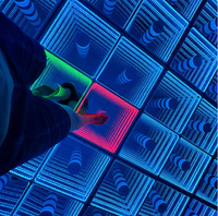 UNOXINE-Carrelage de piste de danse à LED inductives interactives 12*12 avec éclairage 3D à télécommande en continu pour événements de mariage