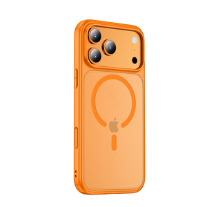 Coque de téléphone magnétique de haute qualité avec bouton IA, toucher soyeux, <span class=keywords><strong>protection</strong></span> antichoc Airbag pour iPhone 17 Pro Max - Product Image 1