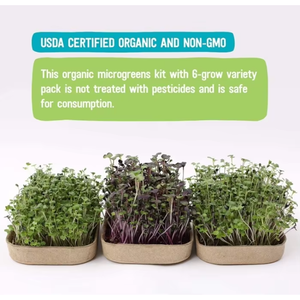 Retour à Roots 6-Grow Variety Pack DIY Microgreen Kit de culture pour <span class=keywords><strong>la</strong></span> maison et le jardin - Product Image 2