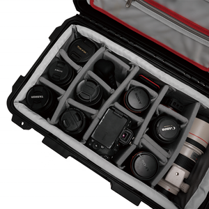 Custom Plastic Flight <strong>Case</strong> 212X Shockproof Waterproof <strong>Hard</strong> Shell <strong>Camera</strong> Lens Protector <strong>Case</strong> With Padded Dividers - Product Image 2