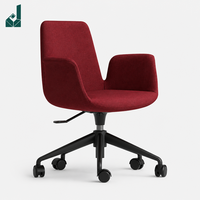 Chaise de bureau exécutive pivotante réglable en lin moderne, siège de bureau de luxe à hauteur réglable pour bureau et salle de conférence, vente en gros