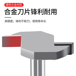 Fraise à rainurer en T Jin Chengtai, queue de 6,35 mm, en carbure cémenté, pour le travail du bois - Product Image 2