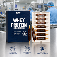 Minuman Protein Whey Cair Suplemen Protein Nutrisi Olahraga Pendukung Otot Pendukung Energi Siap Minum Portabel Alami