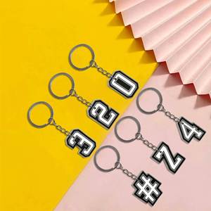 <b>Custom</b> Logo 3D Promotional Number Personalized Soft Rubber PVC <b>Keychain</b> with <b>Custom</b> Color & Size Portable USA Mairun Brand - Product Image 3