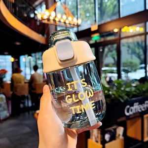 Children's Straw Water Bottle Bpa Free Summer 2021 Back To School Gift For Girls Cute Plastic Design - Product Image 3