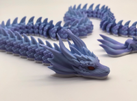 Modèle de dragon articulé réaliste imprimé en 3D, multicolore, en PLA, personnalisable, commandes en gros acceptées, service d'impression FDM