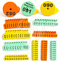Nuevas Etiquetas de Oreja de Plástico para Animales de Granja, Etiquetas de Identificación de Ganado, Etiquetas de Marcación de Oreja para Vacas, Ovejas, Cerdos, Cabras, Terneros, Gestión de Granjas