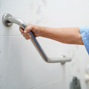 Barras de Apoyo de Diseño Moderno en Forma de V, de Acero Inoxidable, para Baños de Supermercados, Baños para Discapacitados - Product Image 3