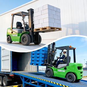 Forklift Diesel Baru Kapasitas 2.5 Ton 3 Ton Forklift Kompak Segala Medan Forklift Tiang 2/3 Tingkat Forklift Teleskopik Diesel 4x4 - Product Image 4