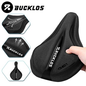 Housse de selle de vélo BUCKLOS épaisse et confortable, housse de siège de vélo en silicone, éponge douce antichoc, housse de coussin pour VTT et vélo de route - Product Image 1