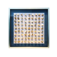 Tête minimaliste en bois massif mosaïque canapé toile de fond scandinave moderne peinture décorative décor d'art mural en bois