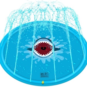 Tapis de jeu aquatique gonflable en PVC de 170 cm pour enfants, pour l'extérieur, pour les jeux d'eau, pour les installations de divertissement aquatique en plein air - Product Image 1