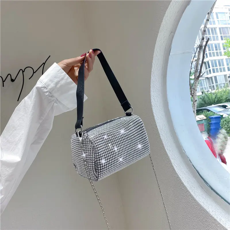 Дизайнерская Женская вечерняя сумка плиссированная блестящая маленькая Женская универсальная сумочка оптом ДЕШЕВАЯ сумочка
