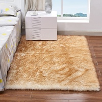 Samtteppich, Plüsch-Bodenmatte, Schlafzimmer-Bettvorleger, Wohnzimmer-Sofa-Fenstersitzkissen, Schrank-Couchtisch-Matte